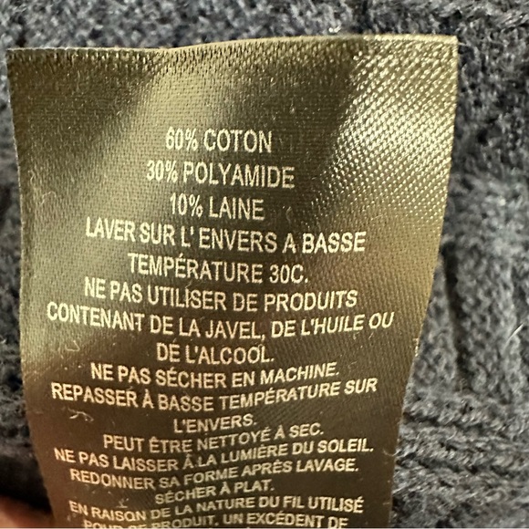 Ted‎ Baker London Mens Crewneck Sweater Size XL Blue Pullover Textured Knit - Picture 5 of 8